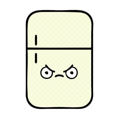 çizgi roman tarzı çizgi film buzdolabı derin dondurucu