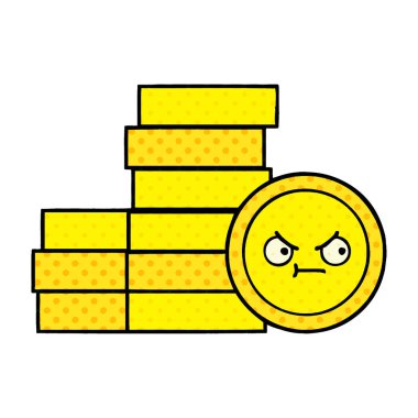 çizgi roman tarzı çizgi film paralar