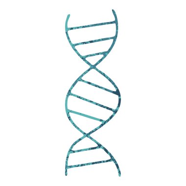 bir Dna iplikçiğinin Retro illüstrasyon stil çizgi film