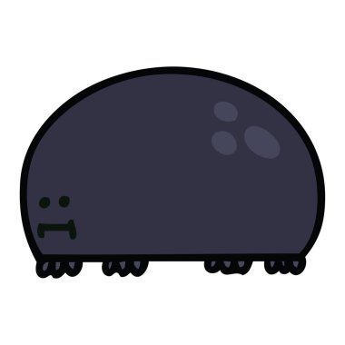 ilginç karikatür böceği el çekilmiş