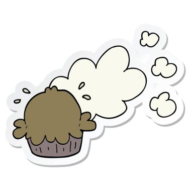 etiket sevimli çizgi pastası