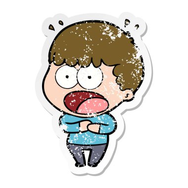 bir karikatür dostum şok sıkıntılı etiket