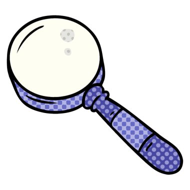 elle çizilmiş karikatür doodle bir büyüteç