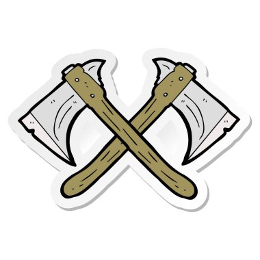 Eksen etiketi bir karikatür geçti