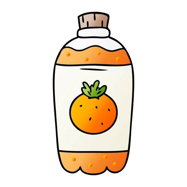 Mão Desenhada Gradiente Desenho Animado Doodle Laranja Pop —  Vetores de Stock