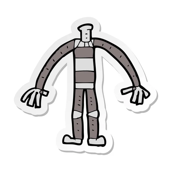 Cartoon Illustration Stickman Thumbs Up Sticker