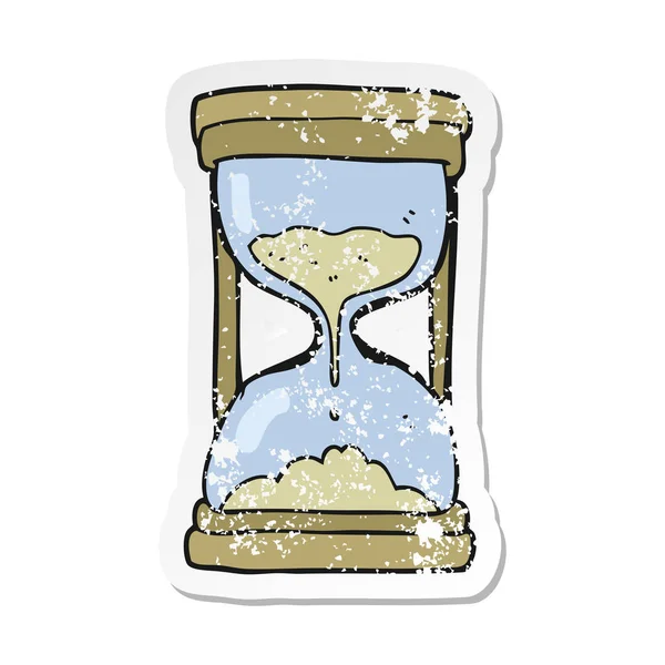 Retro trudnej sytuacji naklejki cartoon Timer — Wektor stockowy