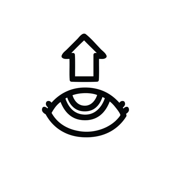 Eye Looking Icon Symbol — Stock Vector