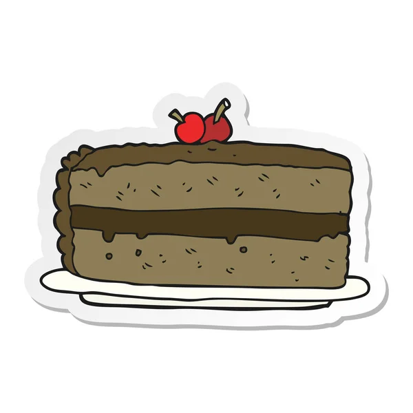 卡通蛋糕贴纸 — 图库矢量图片