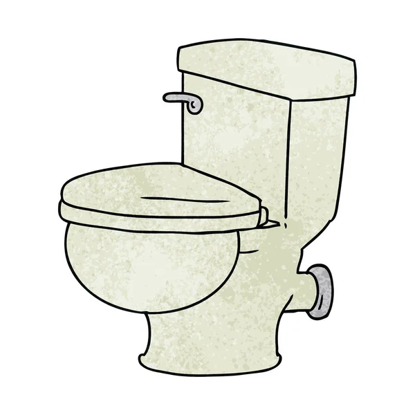 Elle Çizilmiş Karikatür Doodle Banyo Tuvalet Dokulu — Stok Vektör