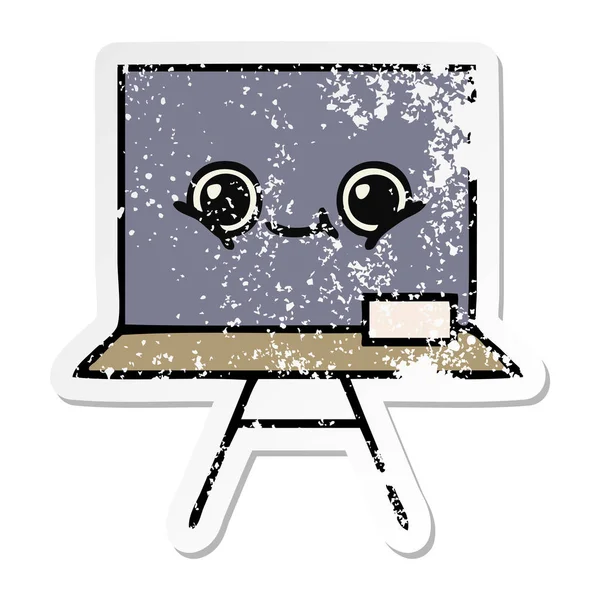 sevimli çizgi yazı tahtası sıkıntılı etiket