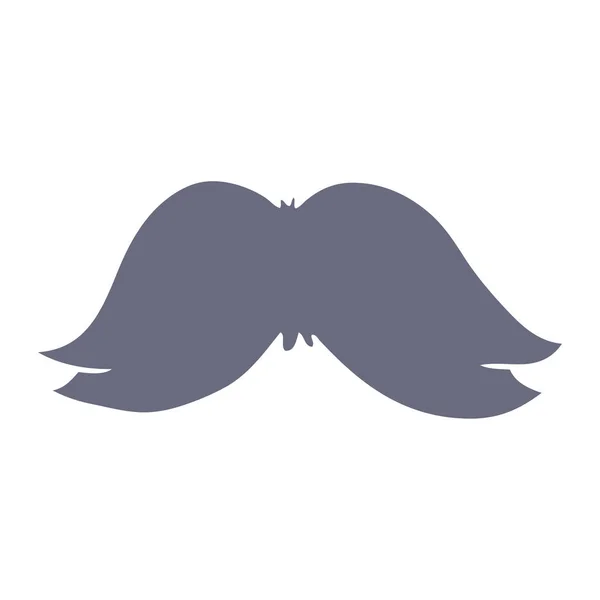 Garabato de dibujos animados de un bigote mans — Vector de stock