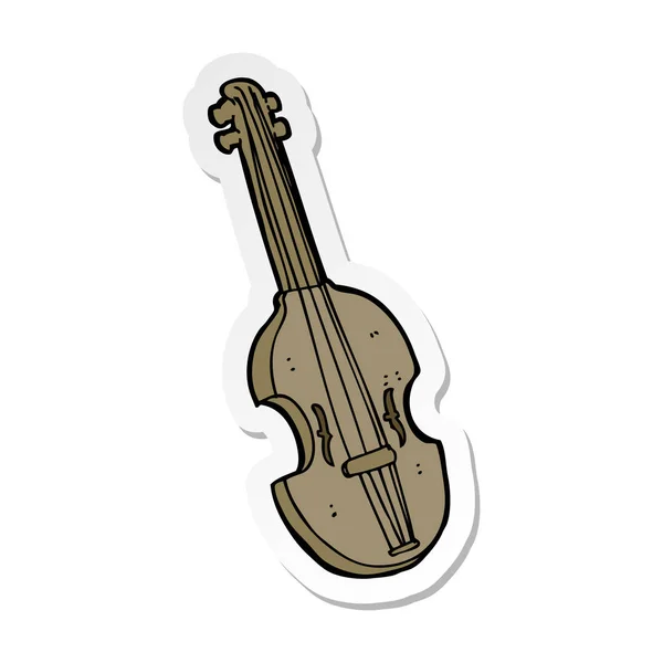 Adesivo Violino Del Fumetto — Vettoriale Stock