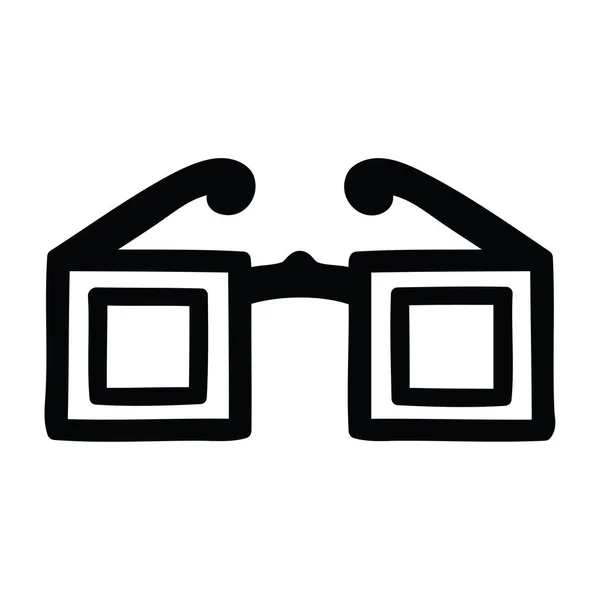 Símbolo Icono Gafas Cuadradas — Archivo Imágenes Vectoriales