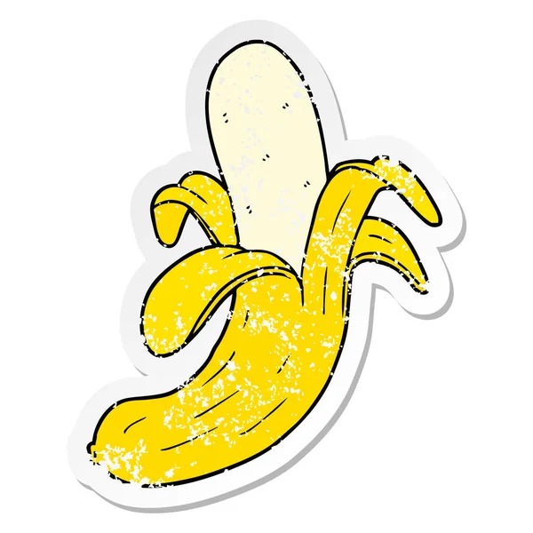 Trudnej Sytuacji Naklejki Cartoon Banana — Wektor stockowy