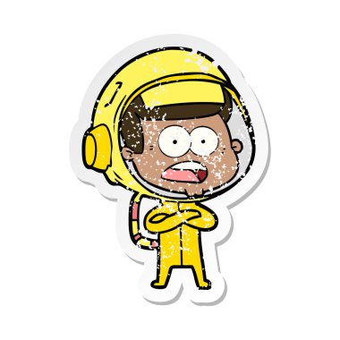 bir karikatür sıkıntılı etiket astronot şaşırttı