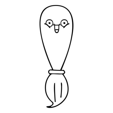 çizim karikatür boya fırçası