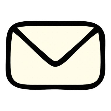 çizgi roman tarzı çizgi film kağıt zarf