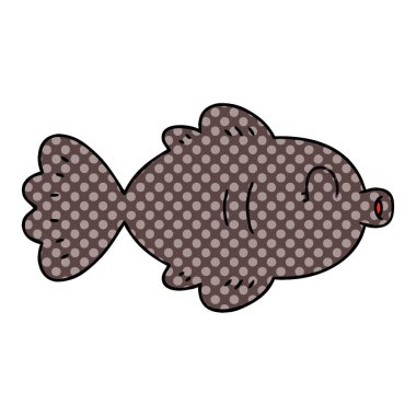 çizgi roman tarzı ilginç çizgi film balık 