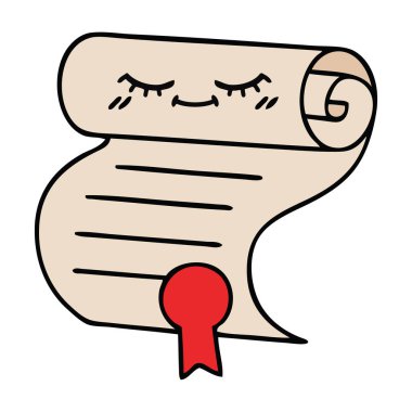 bir sözleşmenin sevimli çizgi