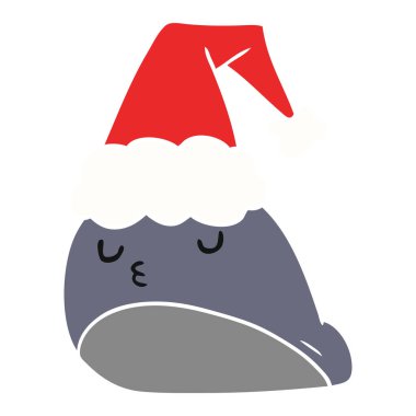 Noel karikatür kawaii sülük el çekilmiş