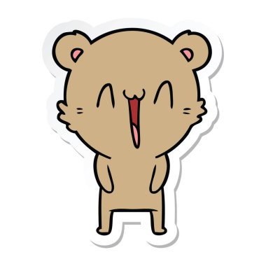 mutlu ayı çizgi film etiketi