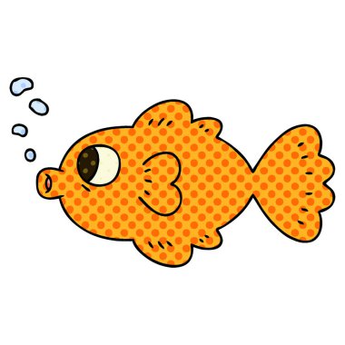 ilginç çizgi roman tarzı çizgi film balık