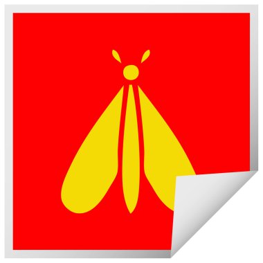 etiket karikatür güve hatanın peeling Meydanı