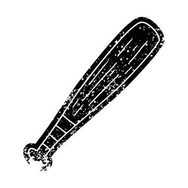 bir beyzbol sopası çizim grunge simgesi