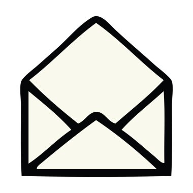 sevimli çizgi kağıt zarf