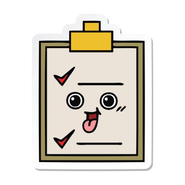 sevimli çizgi kontrol listesi etiket