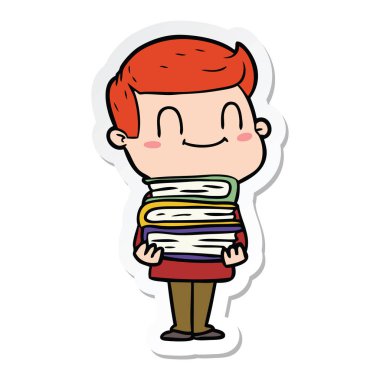 etiket bir karikatür dostça adam