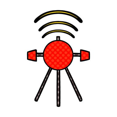 çizgi roman tarzı çizgi film uydu