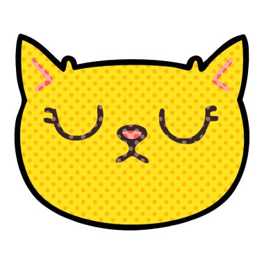 çizgi roman tarzı ilginç karikatür ağlayan kedi