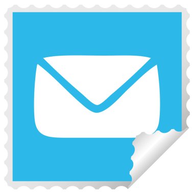 etiket karikatür kağıt zarf peeling Meydanı