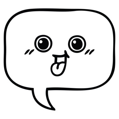 çizim karikatür konuşma balonu