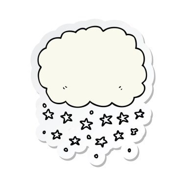 bir çizgi film yağmur bulutu etiket