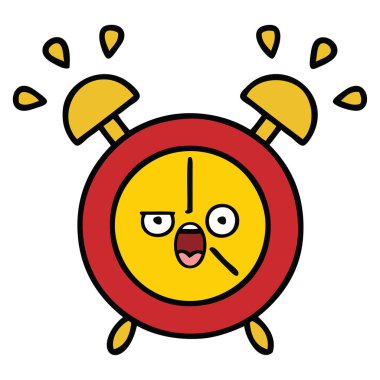 sevimli çizgi bir çalar saat