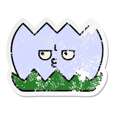 sevimli çizgi su lilly sıkıntılı etiket