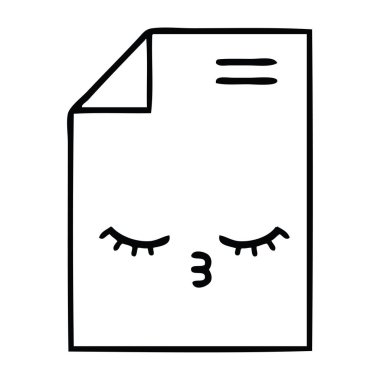 bir parça kağıt çizim karikatür 