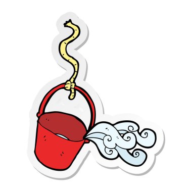 bir çizgi film kova etiket