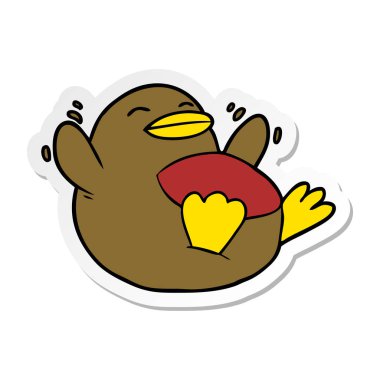 bir çizgi film Robin sıkıntılı etiket