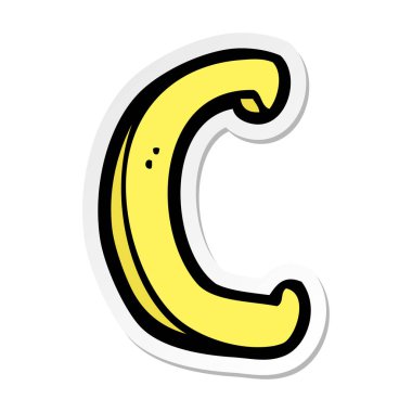 etiket bir çizgi film mektup C