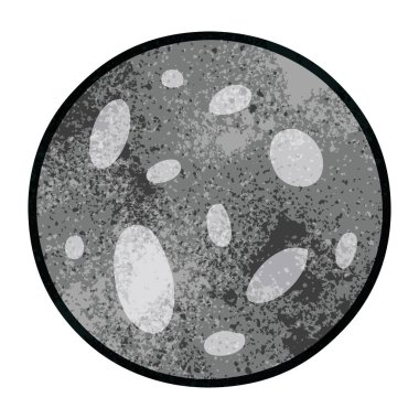 elle çizilmiş karikatür doodle bir dolunay dokulu