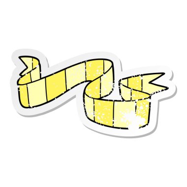 çizgi film dekoratif kaydırma sıkıntılı etiket