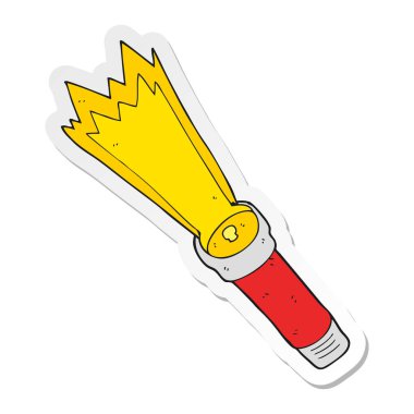 etiket bir karikatür meşale