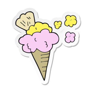 çizgi film dondurma etiket