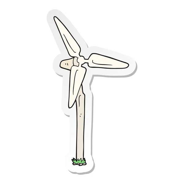 Aufkleber Eines Cartoon Windparks — Stockvektor