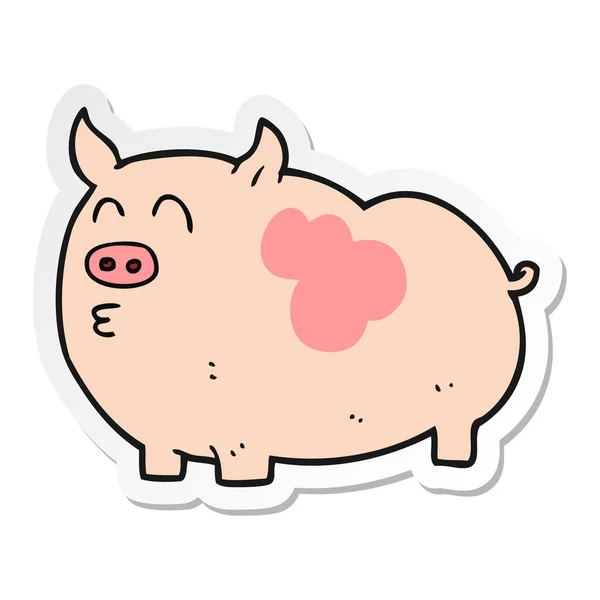Naklejki Cartoon Świni — Wektor stockowy