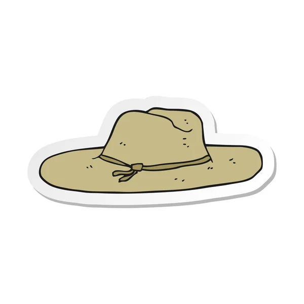 Etiqueta Chapéu Desenho Animado —  Vetores de Stock